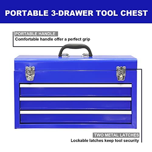 Steel Tool Box with Metal Latch Closure r7