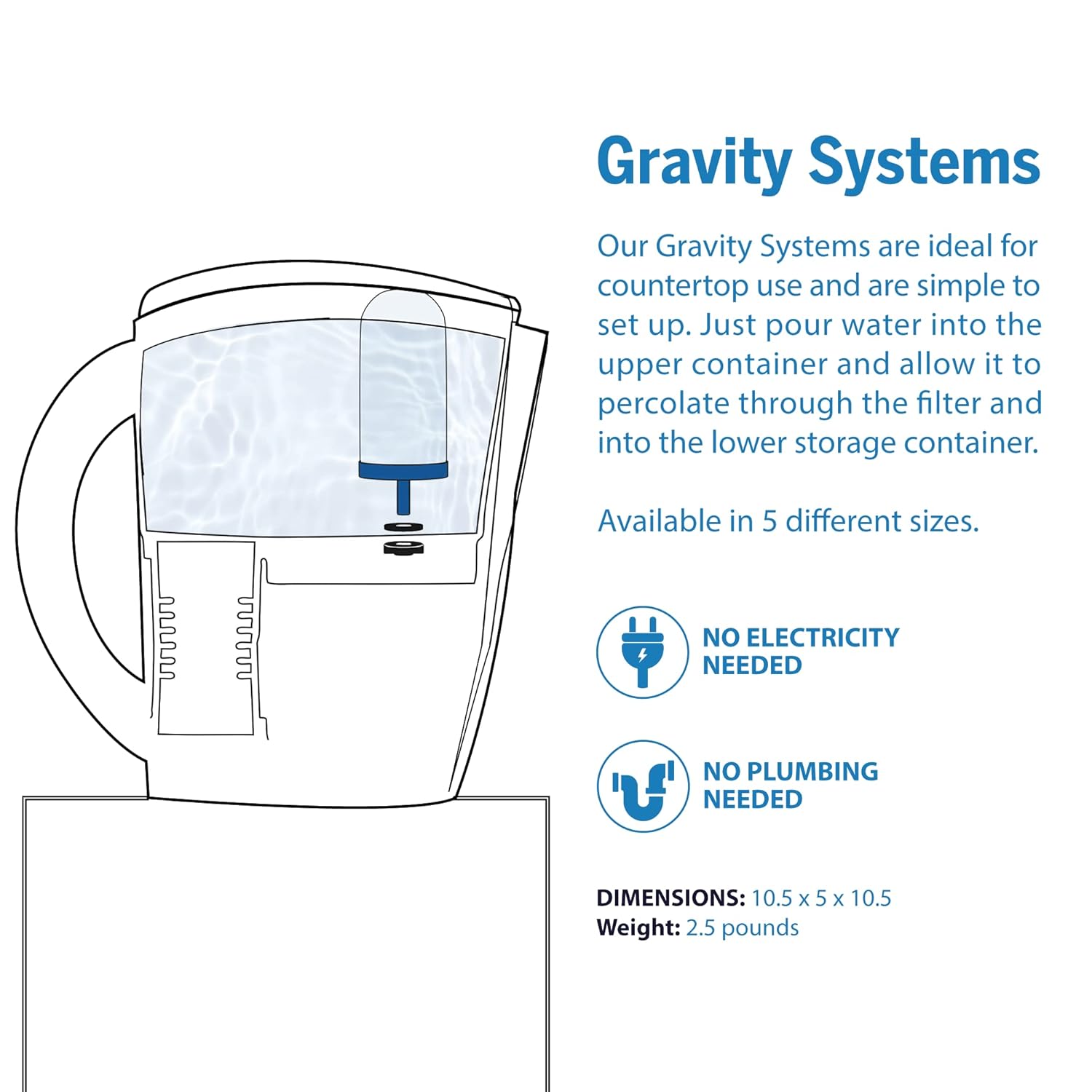 Water Filter Pitcher with Fruit Infuser, 2-Pack k7