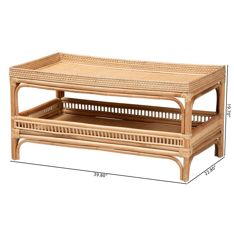 Rattan Coffee Table Bo7