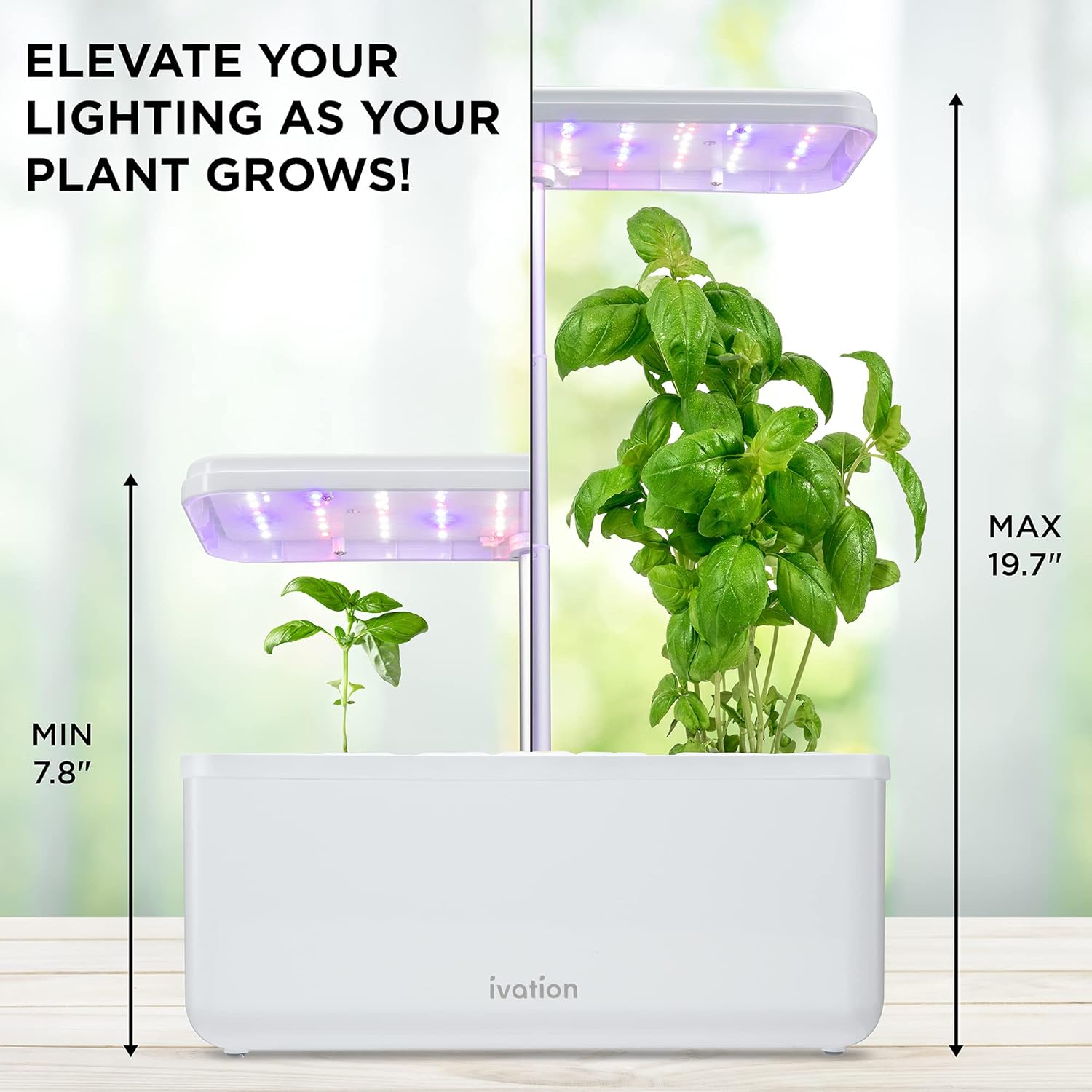 Hydroponics Growing System Kit with LED Grow Light k7