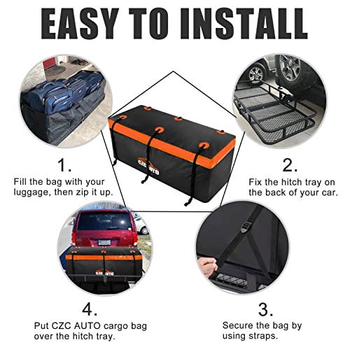 Hitch Cargo Carrier Bag 20 cu ft Waterproof for SUV Truck Van a7