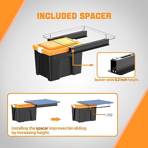 Overhead Garage Storage Rack for Bins, Adjustable Width, 4 Pack A7