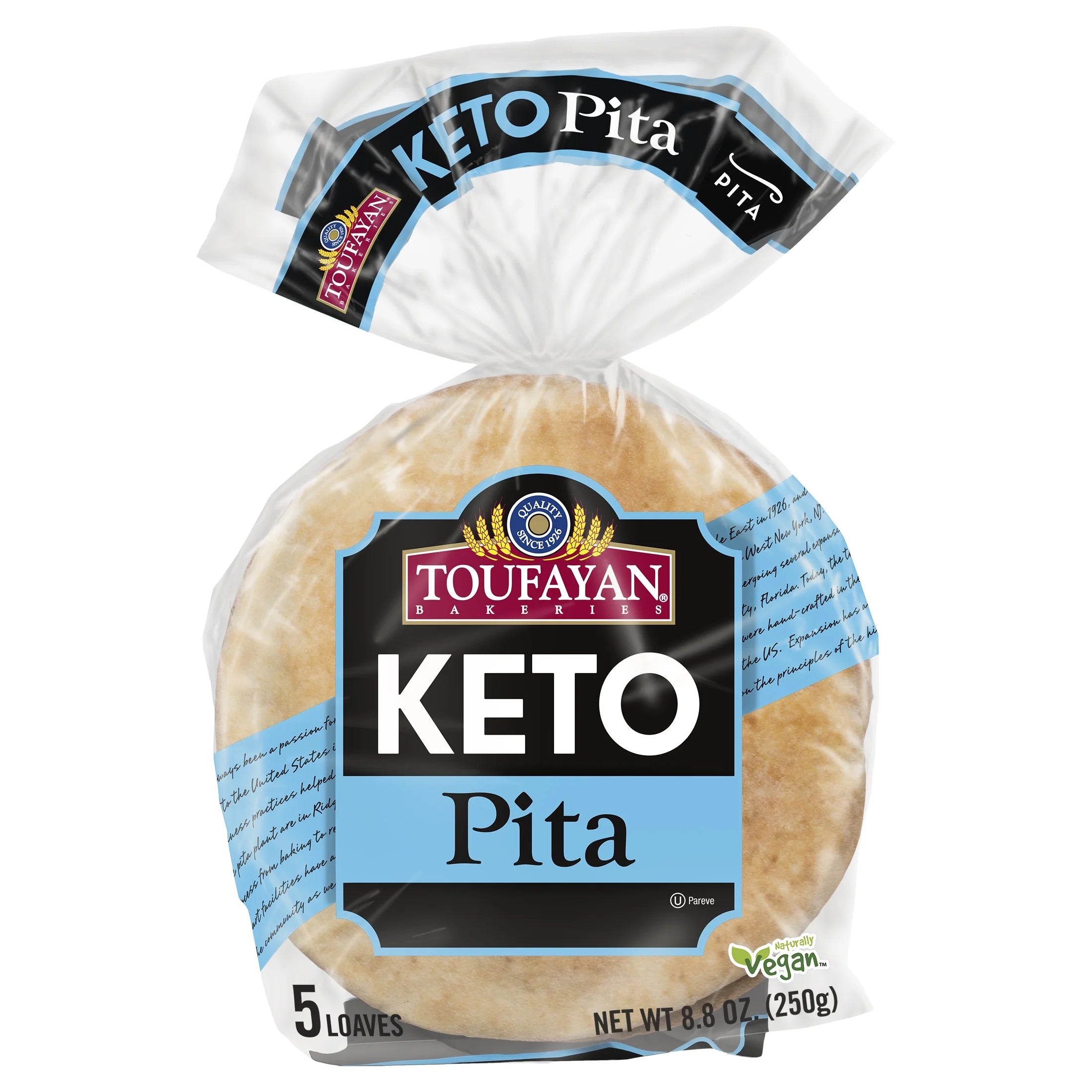 Toufayan Bakeries Pita Bread, 5 Loaves - Curated Treasures Market