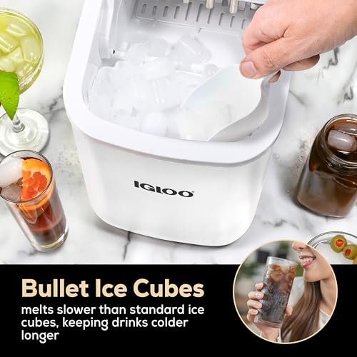 Electric Countertop Ice Maker Machine Portable 33lbs 24h Stainless Steel A7