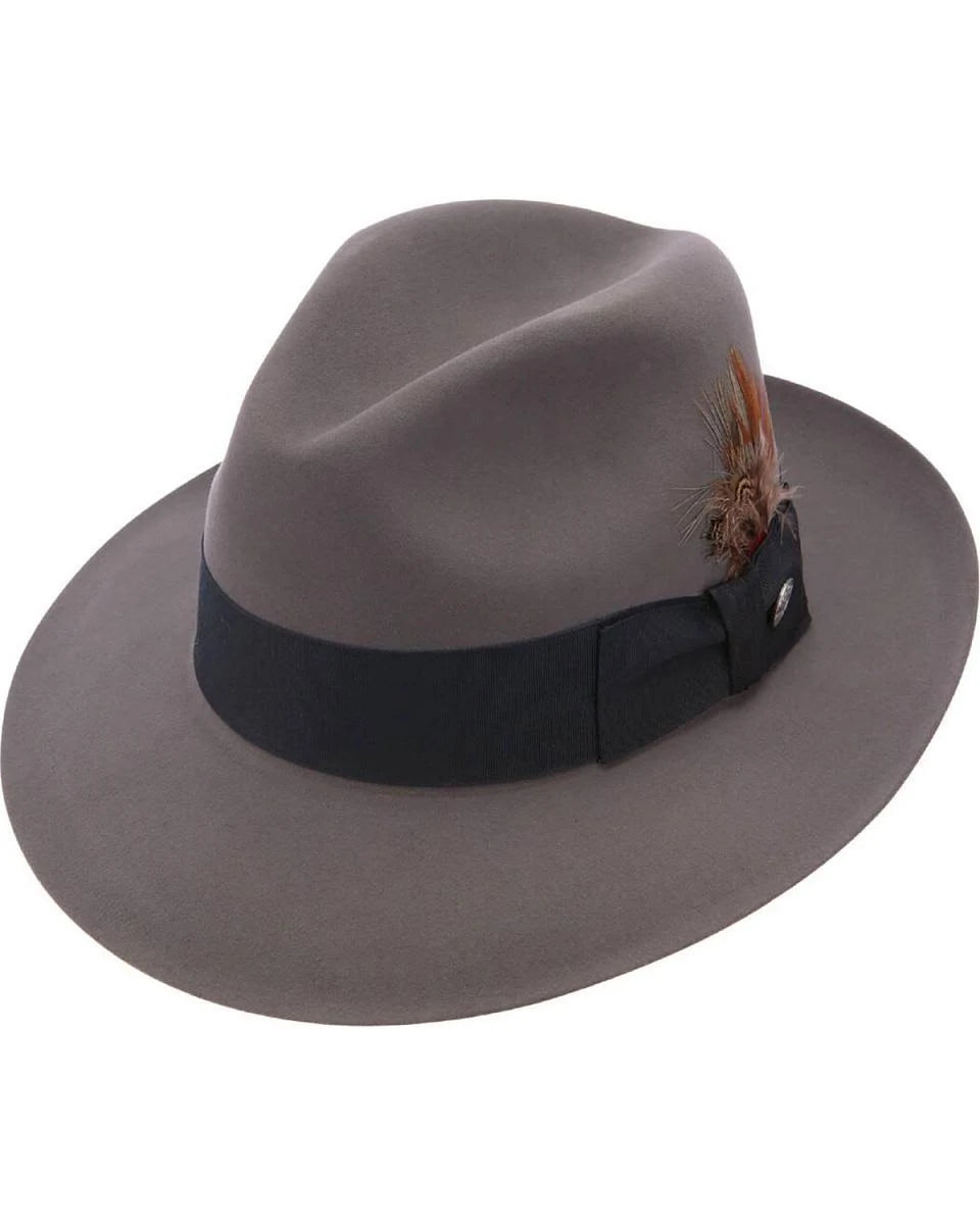 Stetson Pinnacle Beaver Fur Felt Fedora Hat: Size: 7 1/4 Caribou