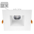 Maxxima 6” Ultra-Thin Recessed Anti-Glare LED Downlight Canless IC Rated 1200 Lumens 5 Color Temperature Select 2700K/3000K/3500K/4000K/5000K Dimmable Square Black Trim 90 CRI 5CCT Slim J-Box Included
