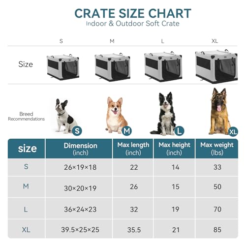 Dog Crate 26 Inch Indoor Portable Kennel a7
