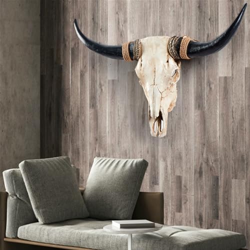Cow Skull Wall Decor Black 7k