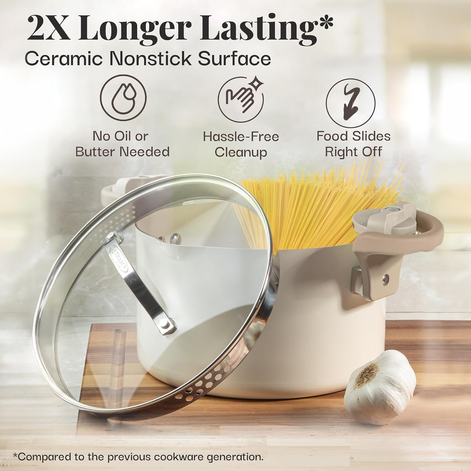 Ceramic Pots and Pans Set Non Stick Cookware 12 Piece q7