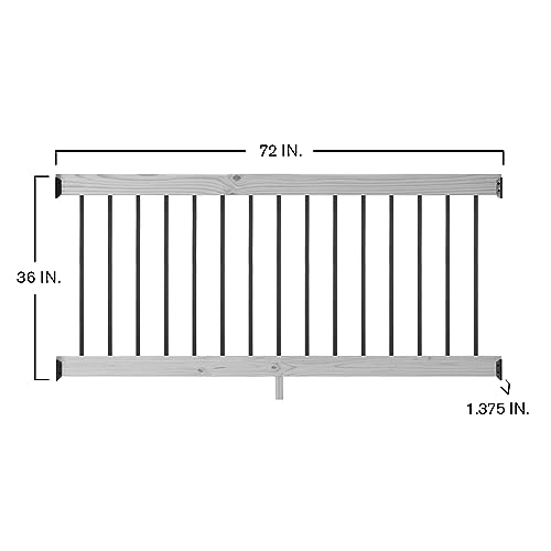 Cedar Rail Kit with Aluminum Balusters 7k