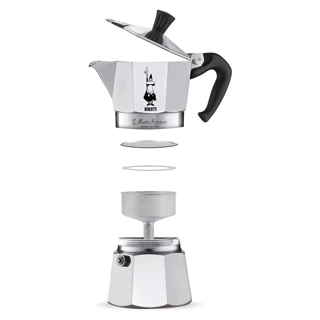 Aluminum 6 Cup Stovetop Espresso Coffee Maker Silver k7