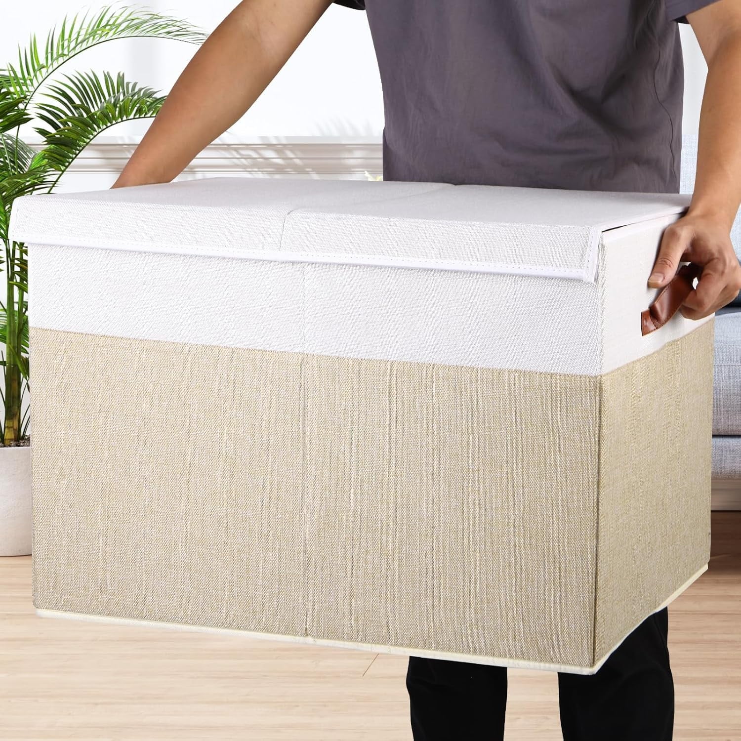 Extra Large Toy Storage Box with Lid and Dividers a7