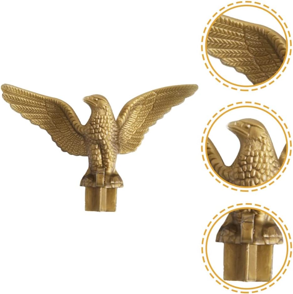 Eagle Flag Pole Topper 2pcs Plastic Finial A7