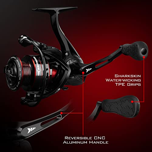 Fishing Reel Spinning 5.2:1 Gear Ratio 22Lbs Carbon Drag 9k