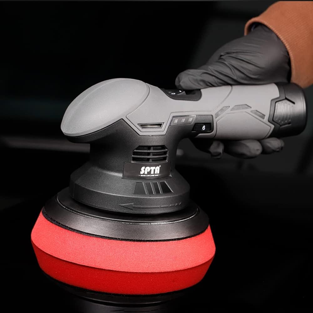 Cordless Car Buffer Polisher with 2 Batteries, Variable Speed Kit 7k