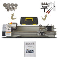 Mini Metal Bench Lathe Variable Speed Precision Inch Instrument Machine Threaded Version WM210V 900W 8"*32" - Curated Treasures Market