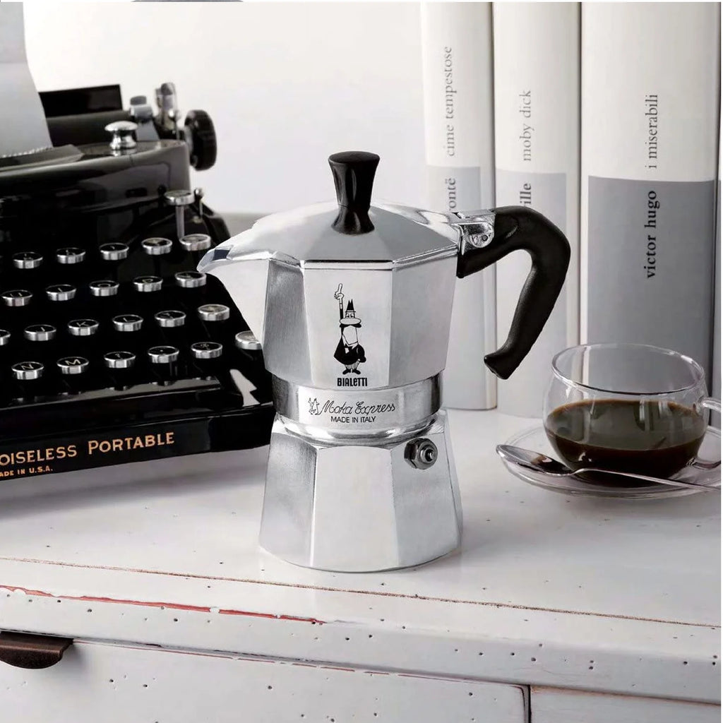 Aluminum 6 Cup Stovetop Espresso Coffee Maker Silver k7