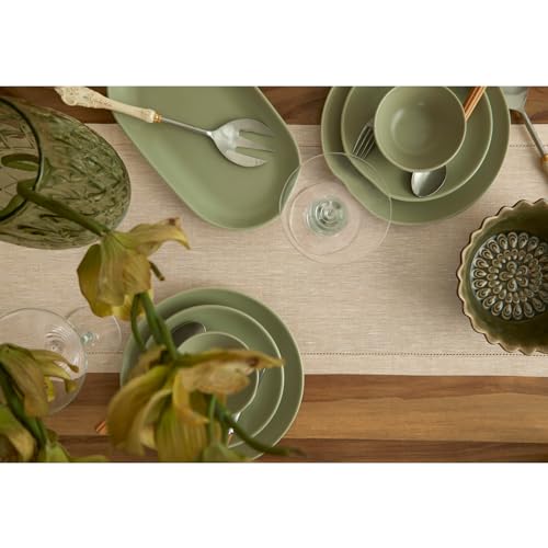 Linen Chambray Table Runner 120 Inches x7