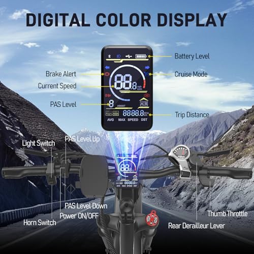 Electric Bike for Adults 48V Fat Tire eBike 7k