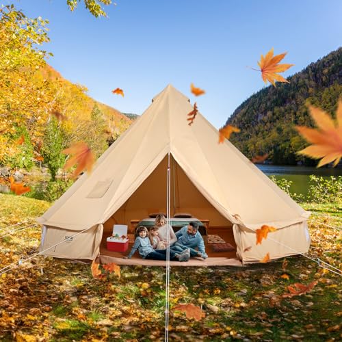 Canvas Bell Tent 4 Season 6m Yurt Camping Stove Jack p7K