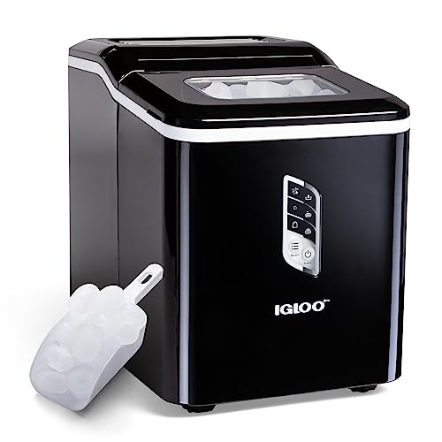 Electric Countertop Ice Maker Machine Portable 33lbs 24h Stainless Steel A7