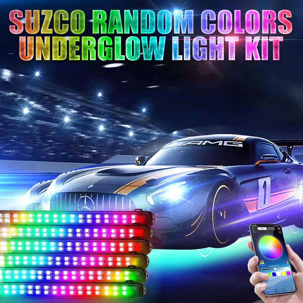 Car Underglow Lights 216-LEDs APP Control IP68 12V a7