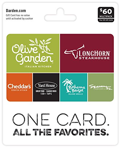 Darden Restaurants $60 Multi-Pack Gift Cards