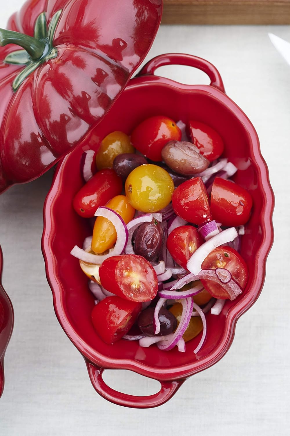 Tomato Casserole Enamelled Ceramic 7k