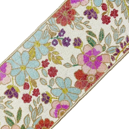 Beaded Table Runner 13x36 Multicolour H7q