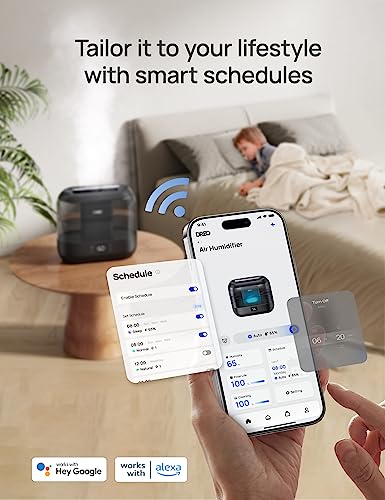 Top Fill Cool Mist Humidifier for Bedroom 60H Quiet k7