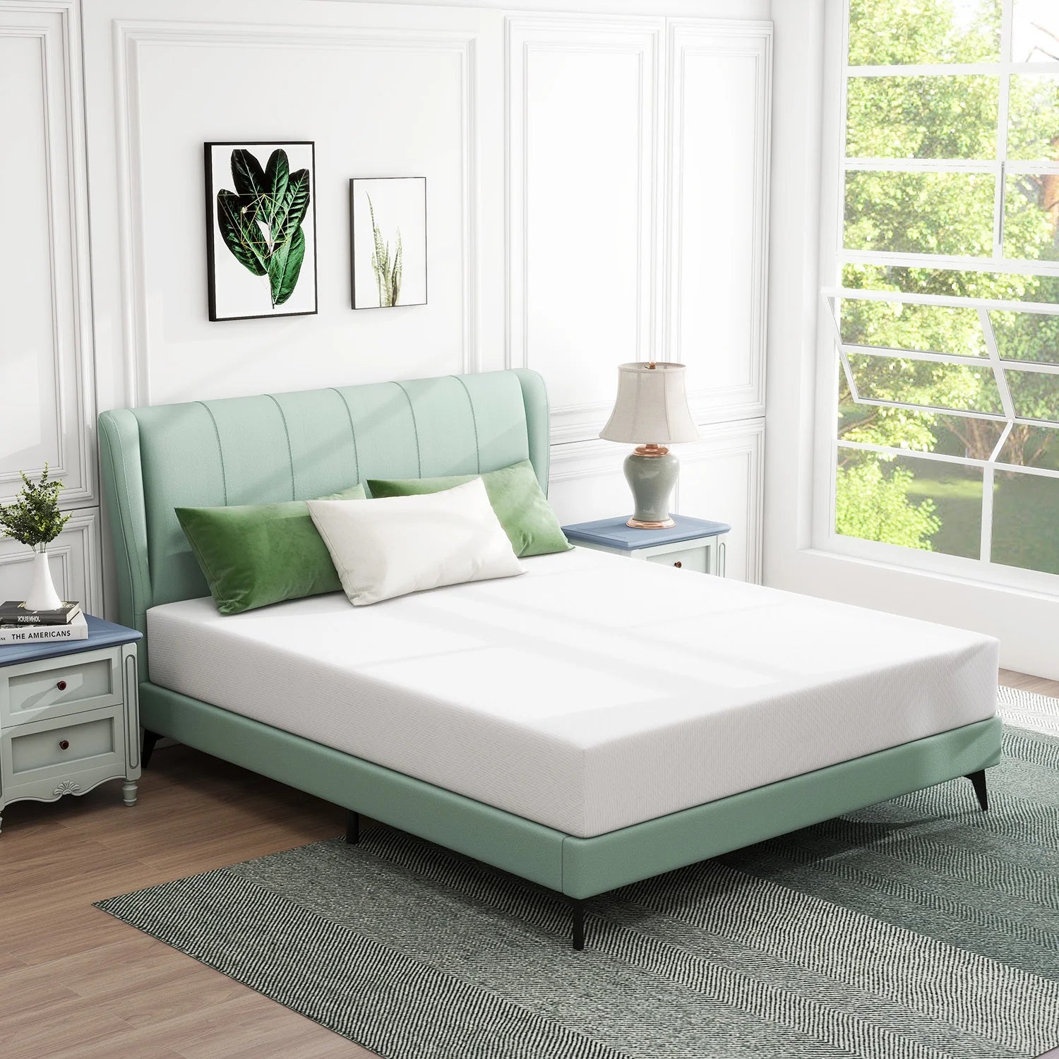 Queen Mattress 10 Inch Cooling Gel Memory Foam Medium Firm A7