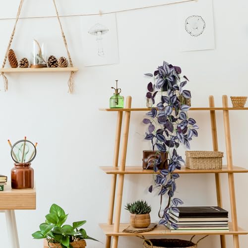 Artificial Hanging Pothos Plant 37.7in Black Pot a7