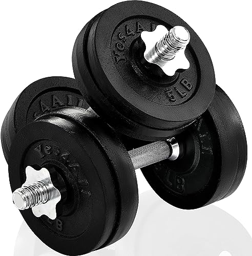 Adjustable Dumbbell Set with Weight Plates 4x