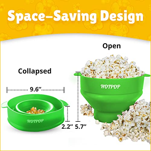 Microwave Popcorn Popper Silicone Collapsible Bowl BPA-Free k7