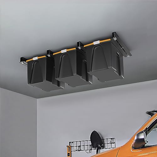 Overhead Garage Storage Rack for Bins, Adjustable Width, 4 Pack A7