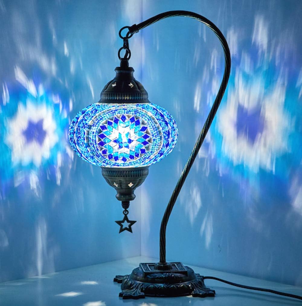 Mosaic Gooseneck Table Lamp Multicolor2 a7