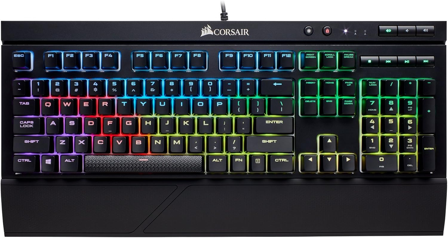 Mechanical Gaming Keyboard RGB Backlit Cherry MX Red Switch Black k7