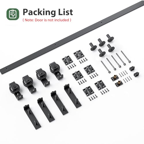 Bifold Sliding Barn Door Hardware Track Kit 4f
