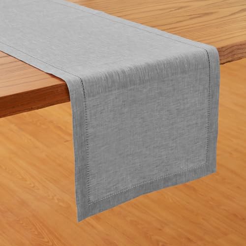 Linen Chambray Table Runner 120 Inches x7