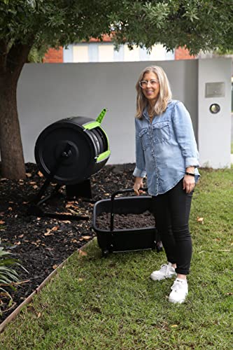 Compost Tumbler Dual Chamber 65 Gallon a7