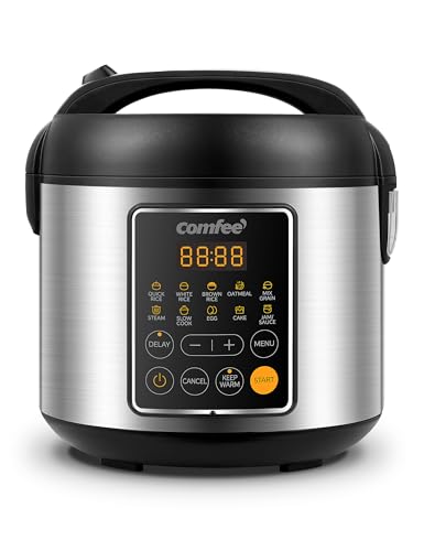 Compact Rice Cooker 6-in-1 Stainless Steel Multi Cooker 2QT A7