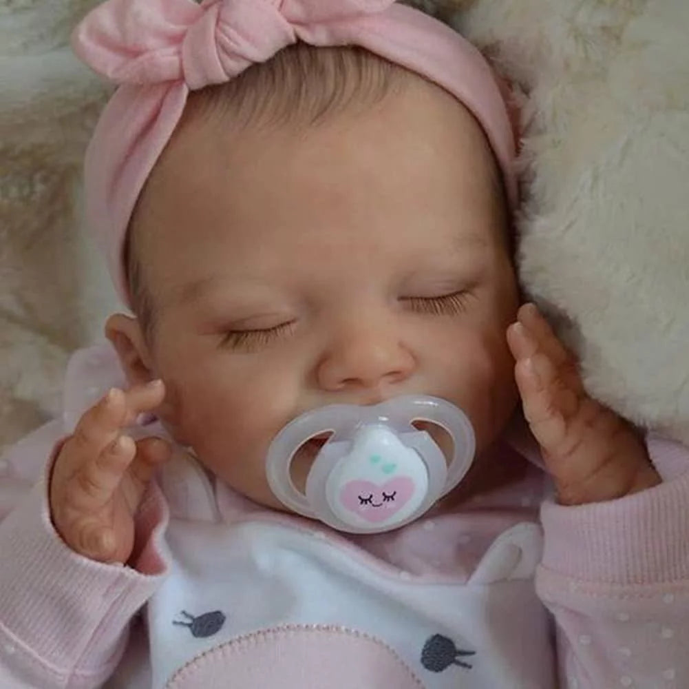 18" Realistic Newborn Baby Doll Girl Soft Vinyl Silicone Gift Set k7
