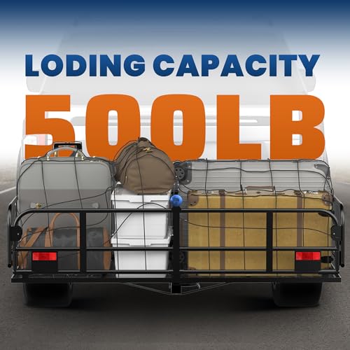 Folding Hitch Mount Cargo Carrier 2" Receiver 60x24x14 A7