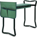 Garden Kneeler Seat Portable Gardern Seat Garden Folding Seat Foldable Garden Stool EVA Foam Pad with Tool Bag Pouch