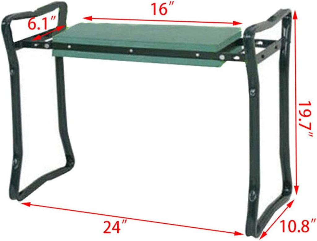 Garden Kneeler Seat Stool with Tool Bag Pouch K7m