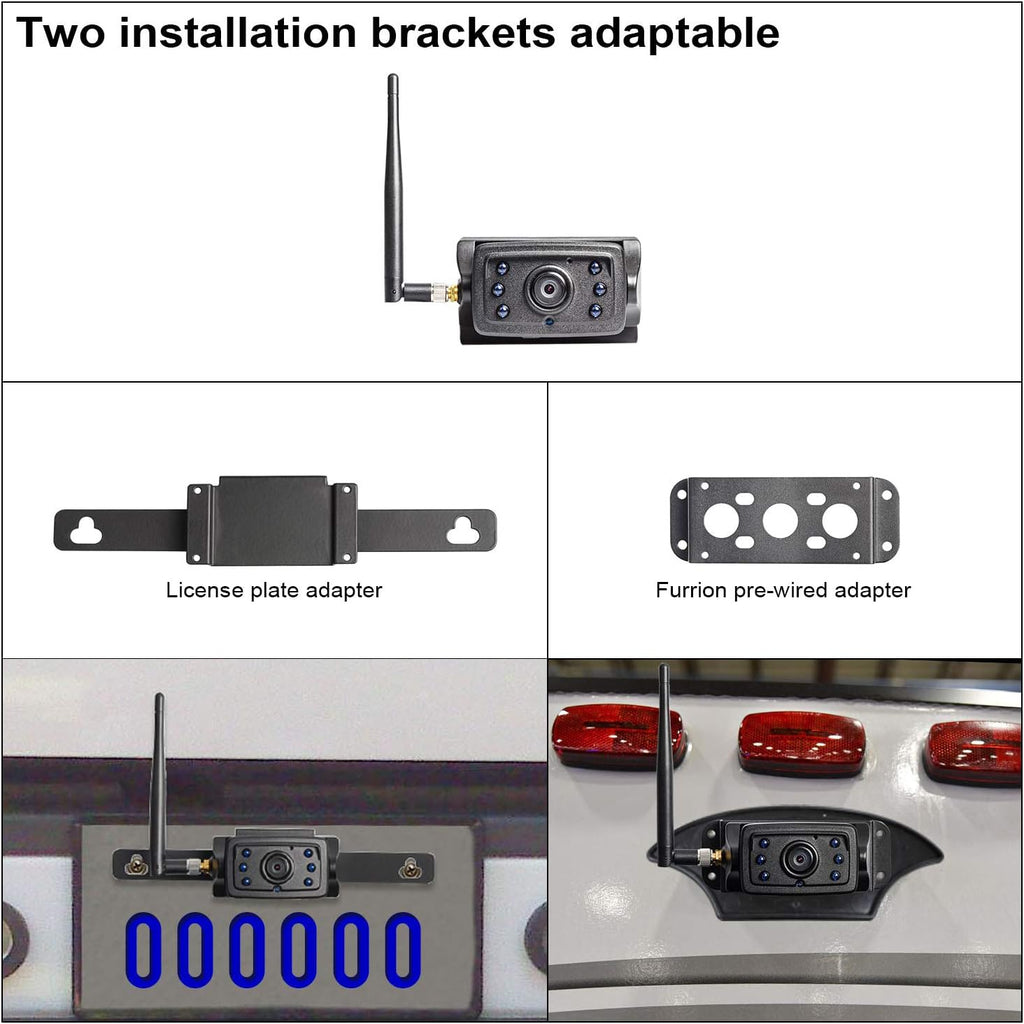 Wireless Backup Camera System 5" Monitor IP69K Waterproof Reversing Kit a7