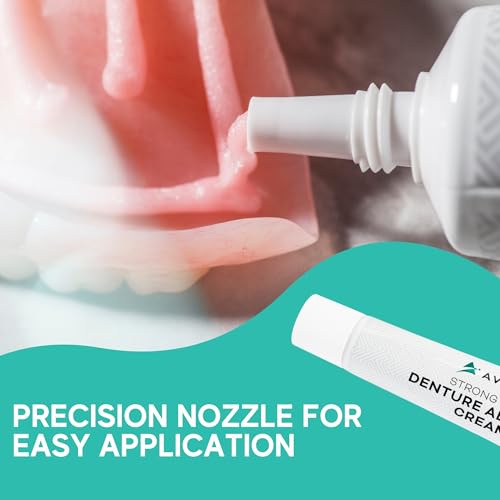 Denture Adhesive Cream, 12 Hour Hold, Mint Flavor 6 Pack a7