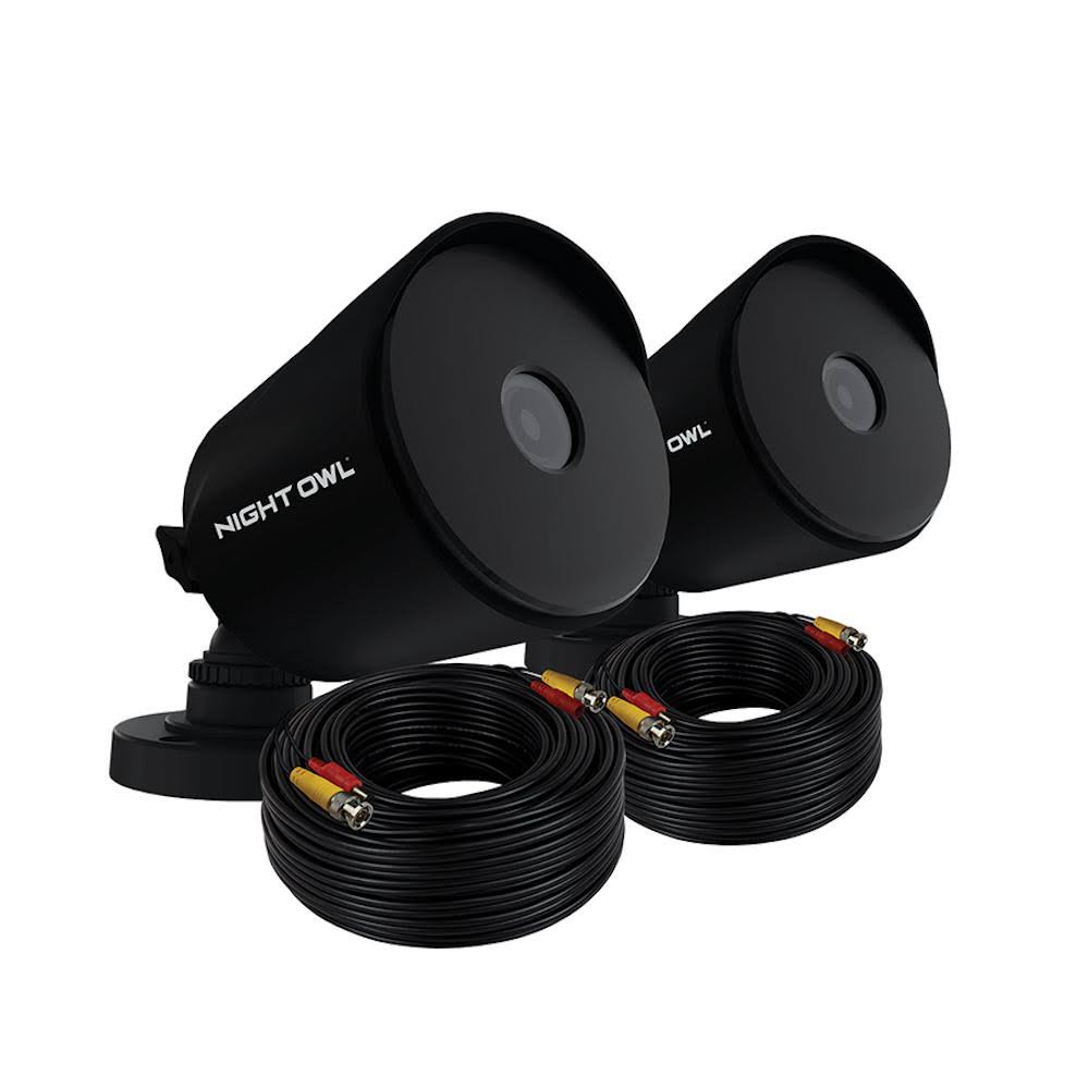 1080p HD Wired Cameras, 2 Pack, Black k7