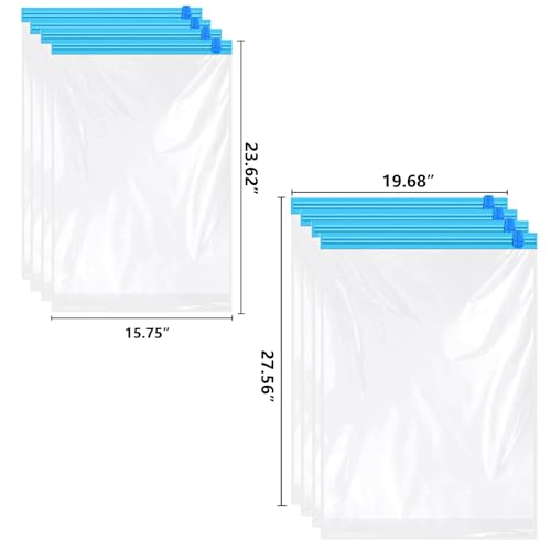 Vacuum Storage Bags for Clothes and Bedding, Reusable Seal Bags, Jumbo 6 Pack a7