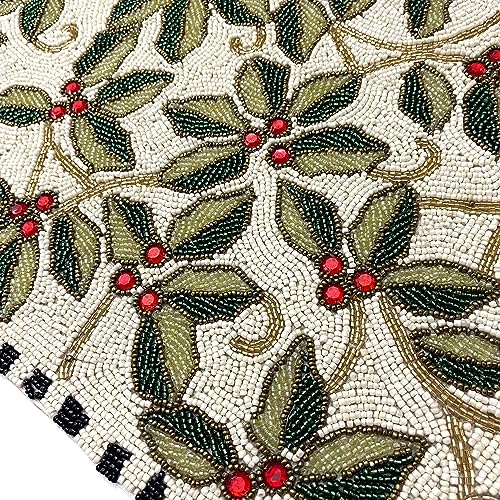Beaded Table Runner 13x36 Multicolour H7q
